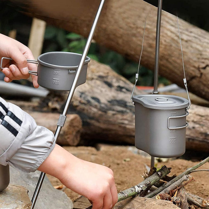 Titan Canteen Unordnung Kit Mittagessen mit faltbarem Griff Hängering tragbar für Outdoor Camping Wa