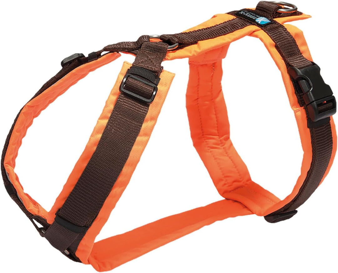 ANNYX Brustgeschirr Protect - Leuchtorange/braun Gr. S S - (1er Pack) leuchtorange/braun, S - (1er P