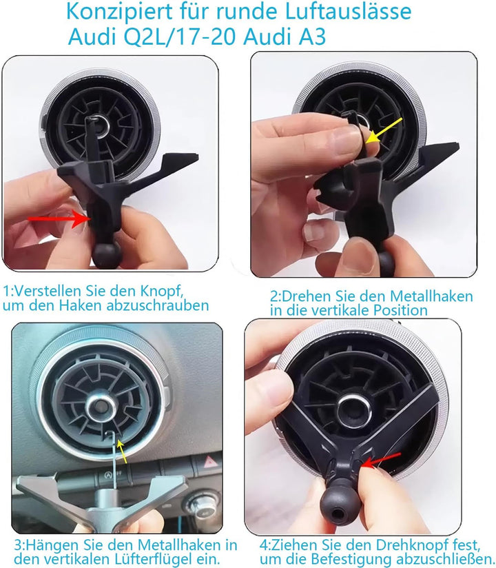 Autotelefonhalterung kompatibel passend für for Mercedes Benz Audi A3(2017~2020) RS3/Q2 /BMW Mini Co