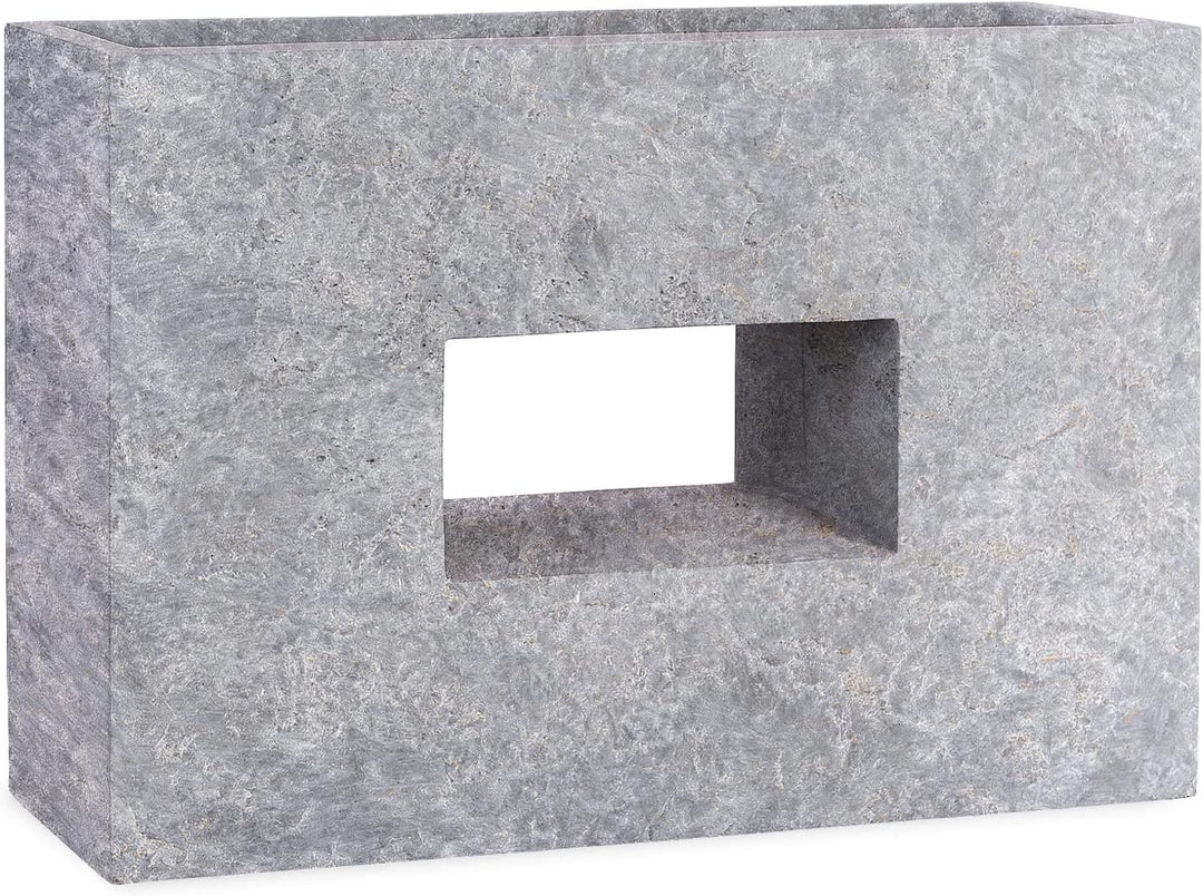 Pflanzwerk® Pflanzkübel Vista Lava Hellgrau 52x75x27cm Blumentopf *Frostbeständige Blumenkübel* *UV-