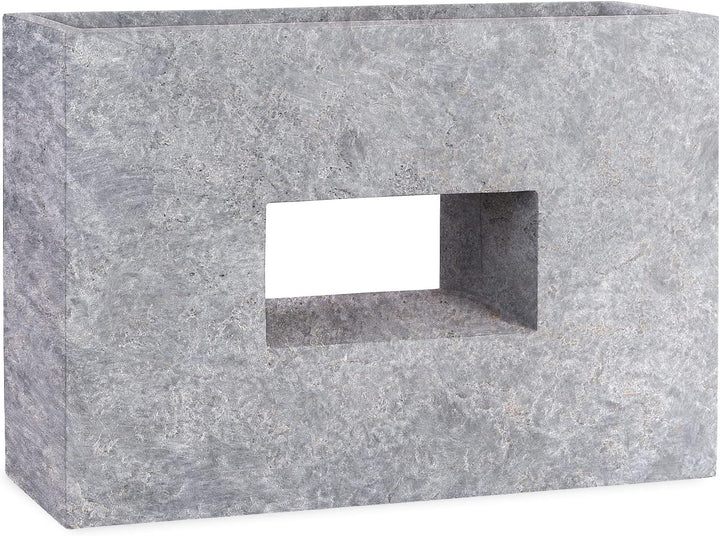 Pflanzwerk® Pflanzkübel Vista Lava Hellgrau 52x75x27cm Blumentopf *Frostbeständige Blumenkübel* *UV-