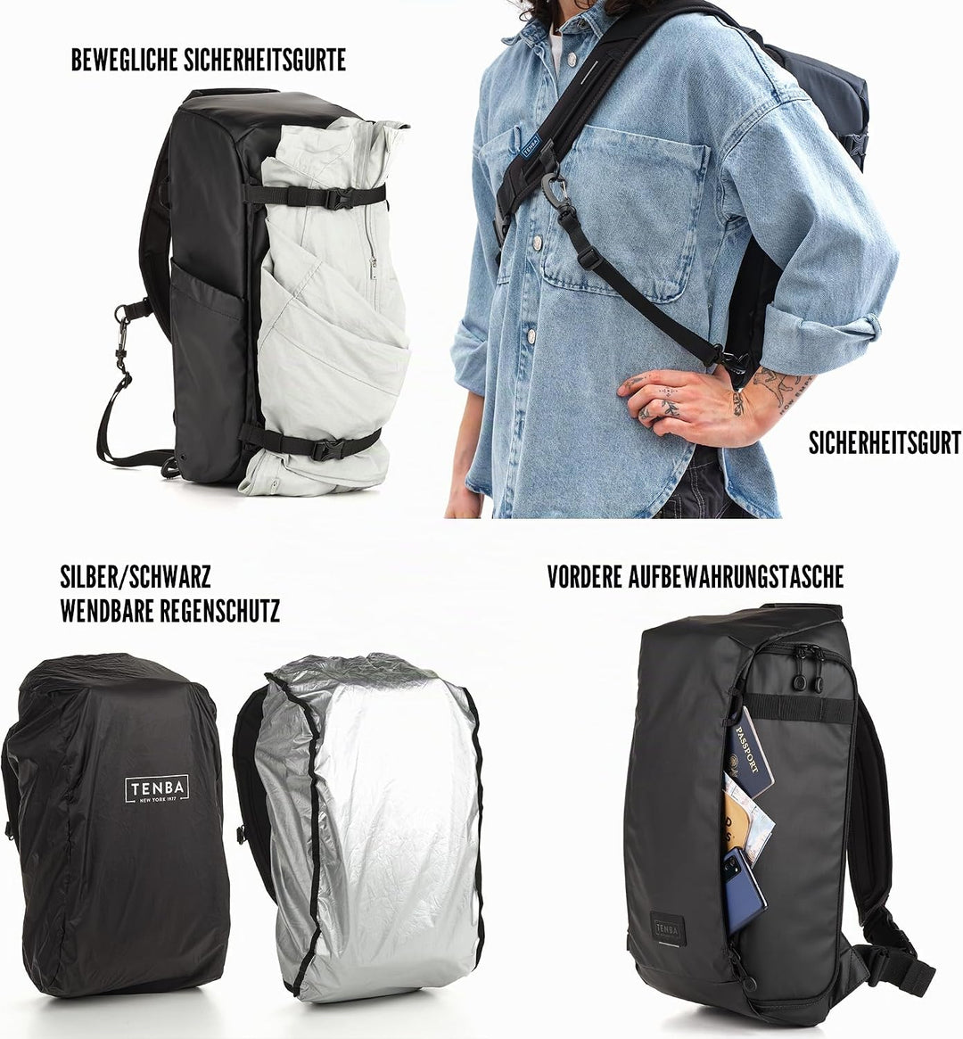 Tenba Solstice v2 Family v2 12L Sling Bag Tragetasche Schwarz, v2 12L Sling Bag Tragetasche Schwarz