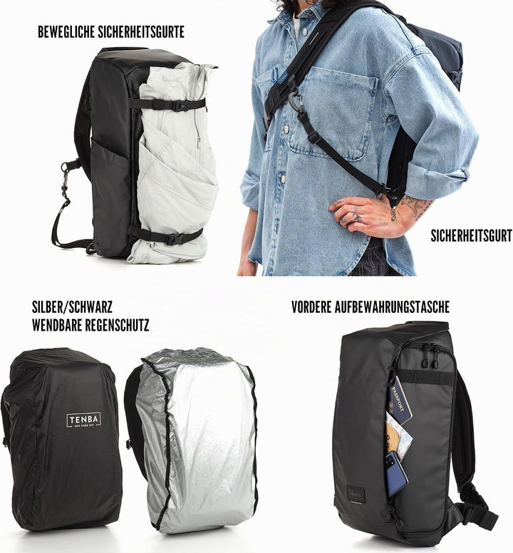 Tenba Solstice v2 Family v2 12L Sling Bag Tragetasche Schwarz, v2 12L Sling Bag Tragetasche Schwarz