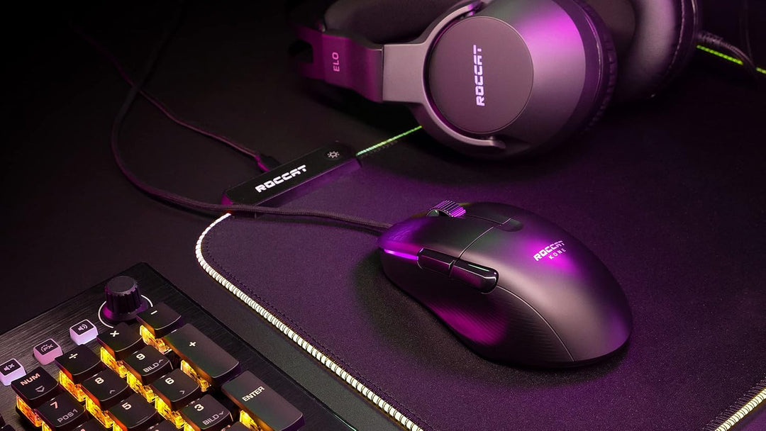 Roccat Kone Pro - Lightweight Ergonomic Optical Performance Gaming Maus , weiss Weiss Kone Pro Singl