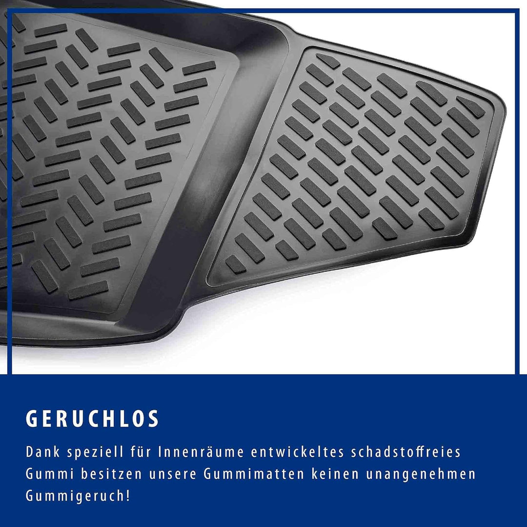 Design 3D Gummimatten Set für VW Golf 5 Baujahr 2003-2009 | Extra hoher 5cm Rand Golf 5 (Baujahr 200