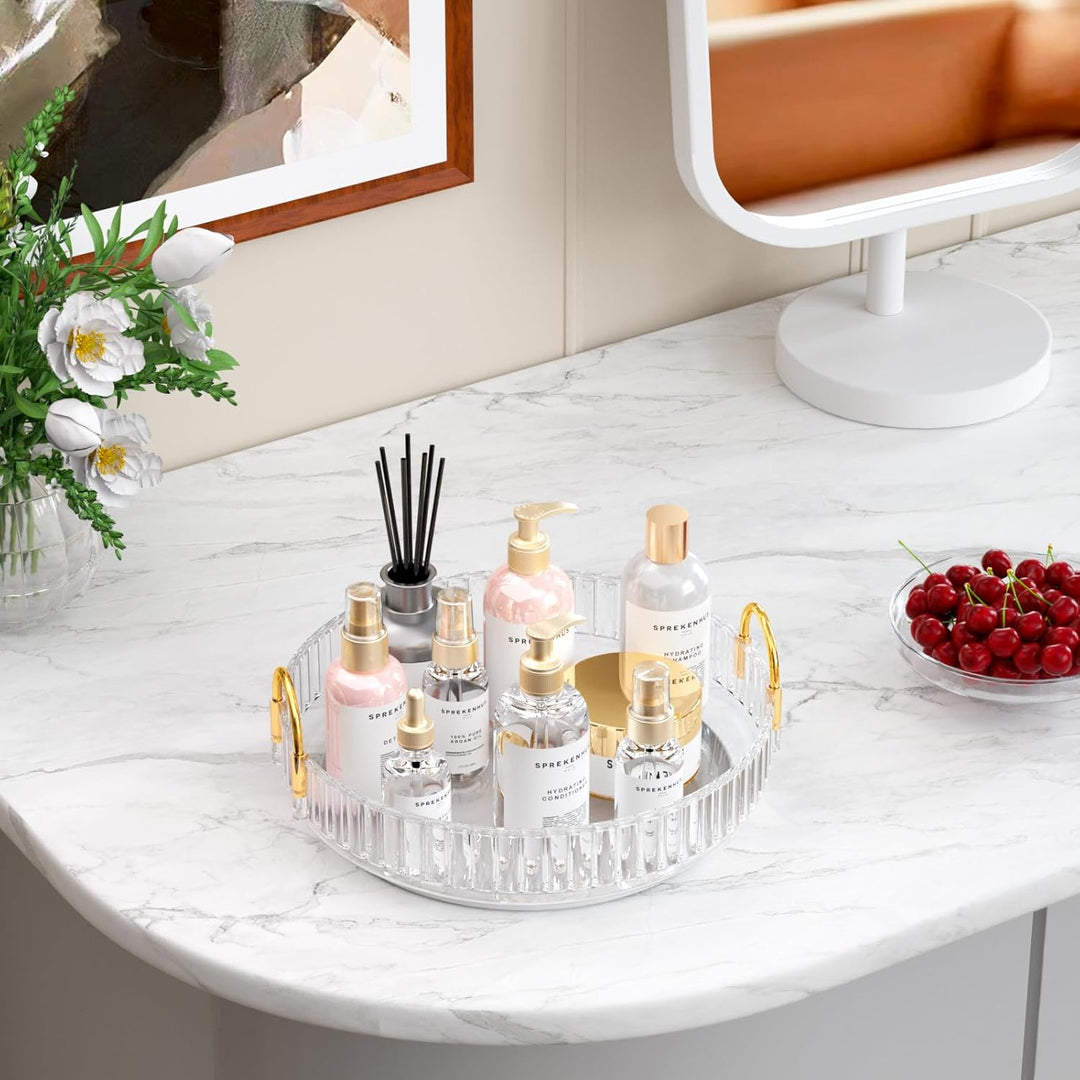 MOACC Make Up Kosmetik Organizer, 360° Drehbar Aufbewahrung, Schmink Organizers für Dresser Schminkt