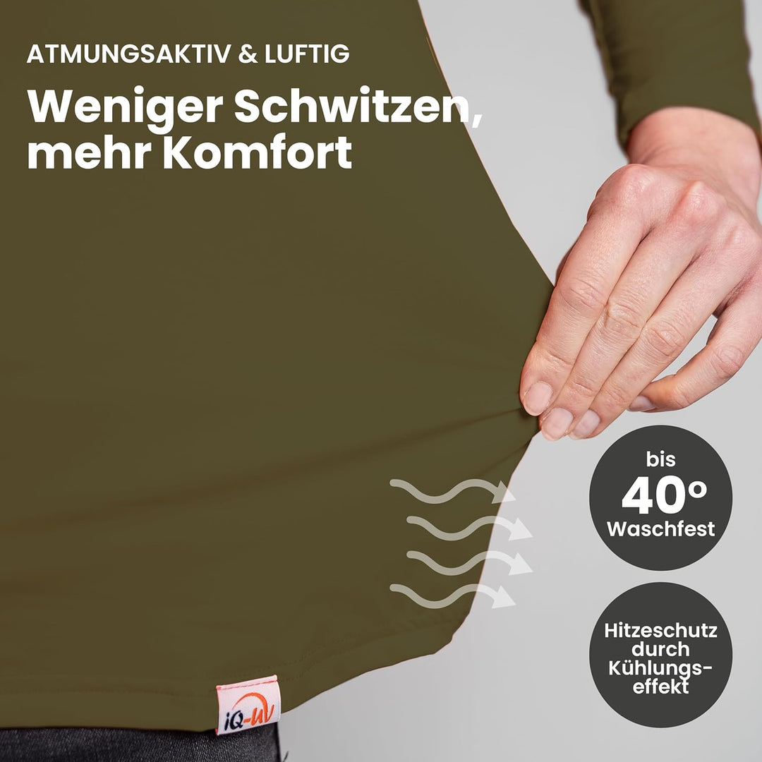 iQ-UV Sportshirt Damen Langarm – Leichtes UV Shirt für Damen – mit UPF 50+ – Langarm Sportshirt für