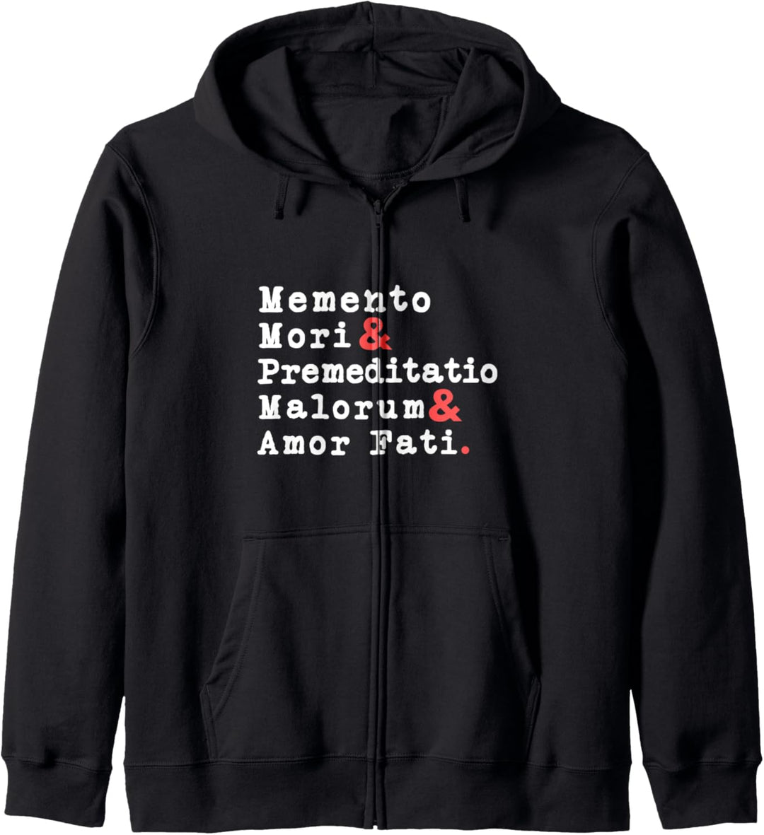 Amor Fati Memento Mori Stoizismus Stoische Philosophie Kapuzenjacke