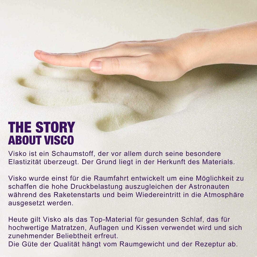 Traumreiter Seitenschläferkissen Visco EXTRABREIT ca. 140x50 I 20 cm Dickes Kissen für Seitenschläfe