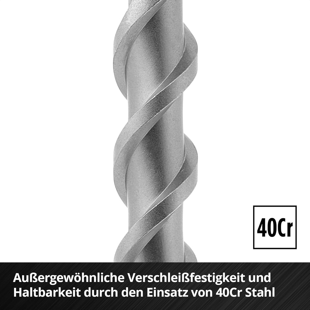 kwb SDS Plus Bohrer, SDS Plus Hammerbohrer (Ø 24 mm x 460/400 mm, mit extrem schneller Hartmetall 4X
