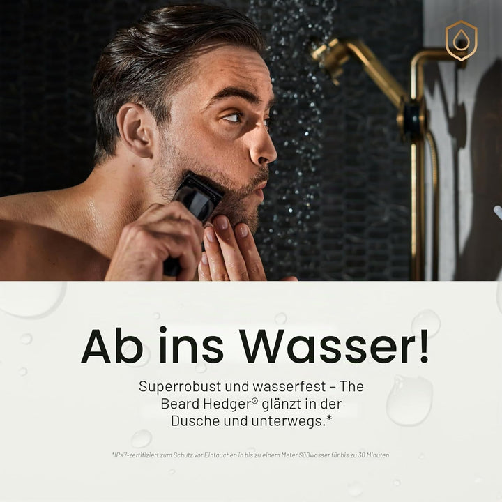 Der The Beard Hedger™ von MANSCAPED™, Barttrimmer/Bartschneider, 20 Längeneinstellungen, T-Klinge au
