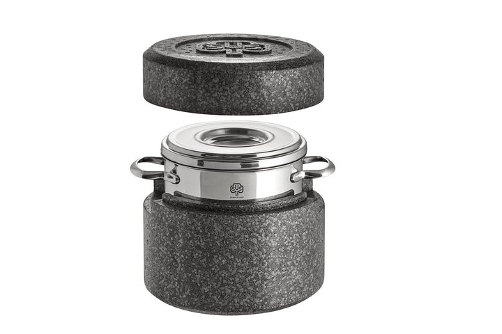 Schulte-Ufer Romana i Thermotopf, Thermobox, Topf, Schmortopf, Gartopf, Edelstahl 18/10, 18 cm Durch