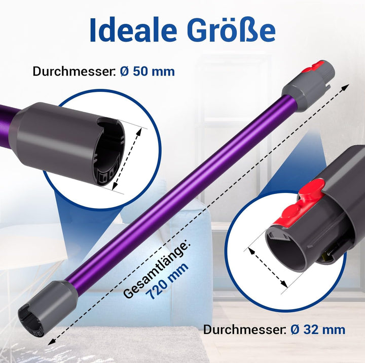 VIOKS Staubsauger Rohr Lila Stab Ersatz für Dysоn Rohr 967477-04 für V5, V7, V8, V10, V11, V15, SV10