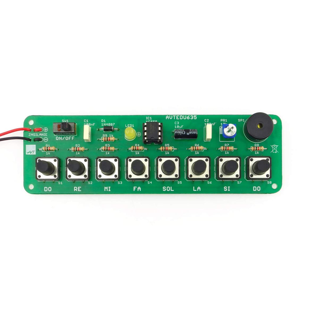 AVTEDU635 KIT DIY Miniklavier, Elektronik Bausatz, Elektronik-Bastelkit, Übungsplatine für Anfänger,
