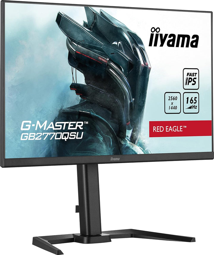 iiyama G-MASTER Red Eagle GB2770QSU-B5 68,5cm 27 Zoll Fast-IPS LED Gaming Monitor WQHD HDMI DP USB3.