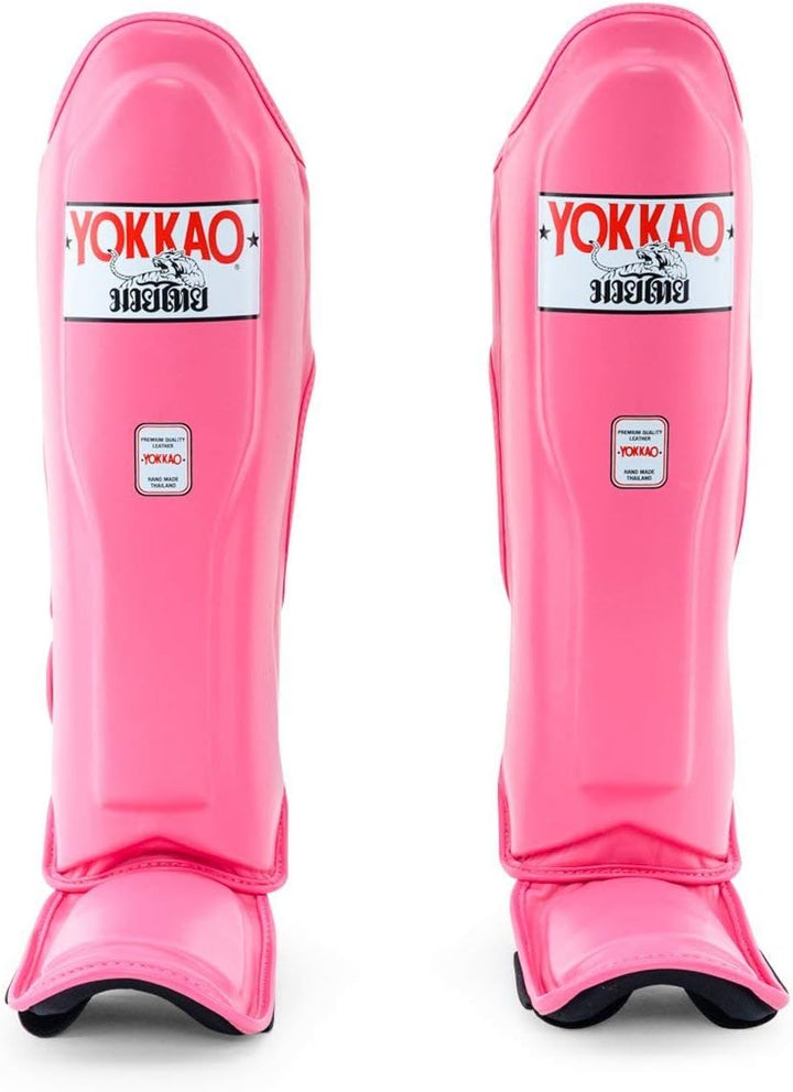 YOKKAO Matrix Muay Thai Kickboxing MMA Shin Guards with Knee Guards for Adults Matrix Hot Pink L, Ma
