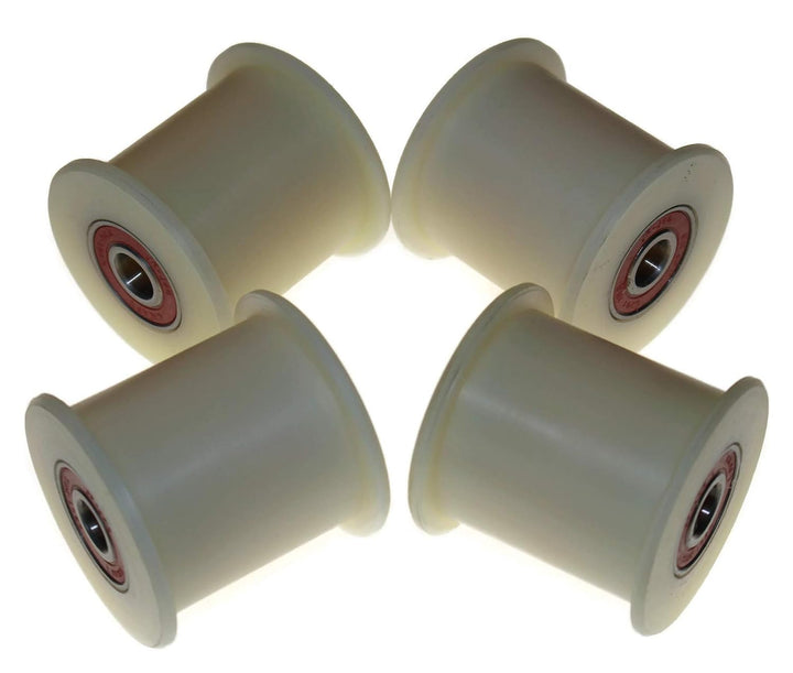 4 Stück Nylon Gurtspanner 60 mm Ø 50 mm Nut 12 mm Lager exakt in der EU gefertigt (60-50-12)