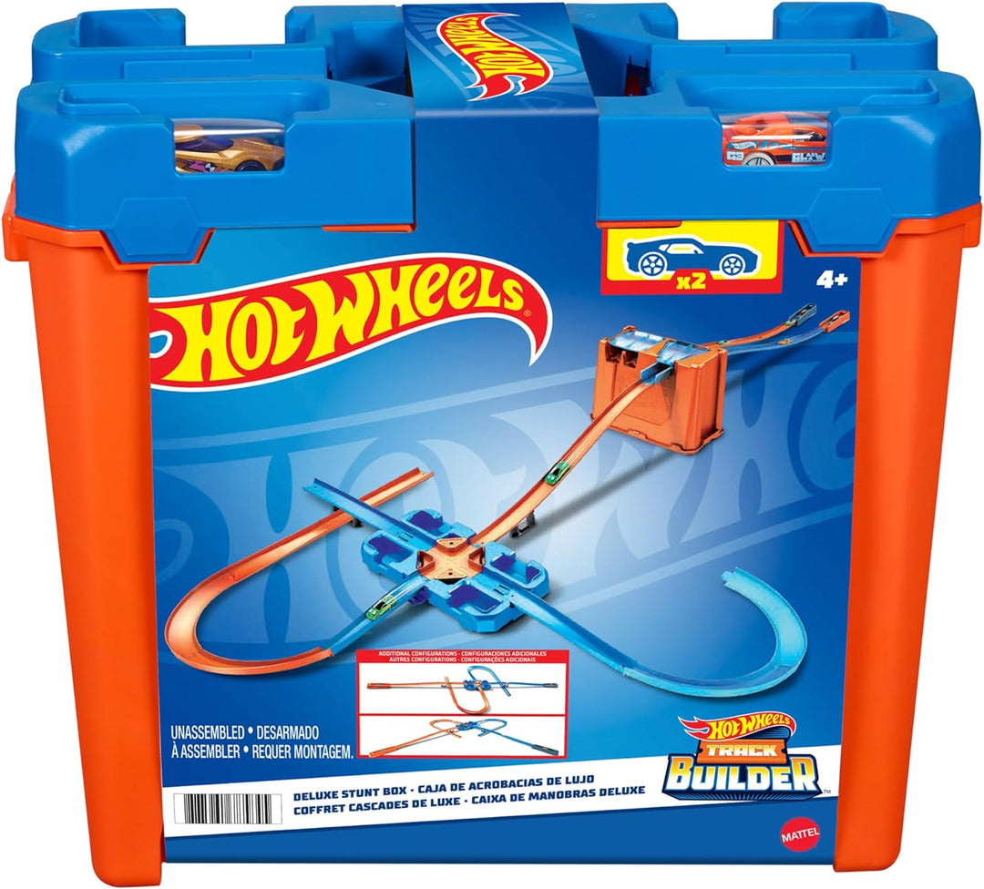 Hot Wheels GGP93 - Track Builder Stunt Box, Spielzeug Autorennbahn, Kinderspielzeug-Geschenkset für