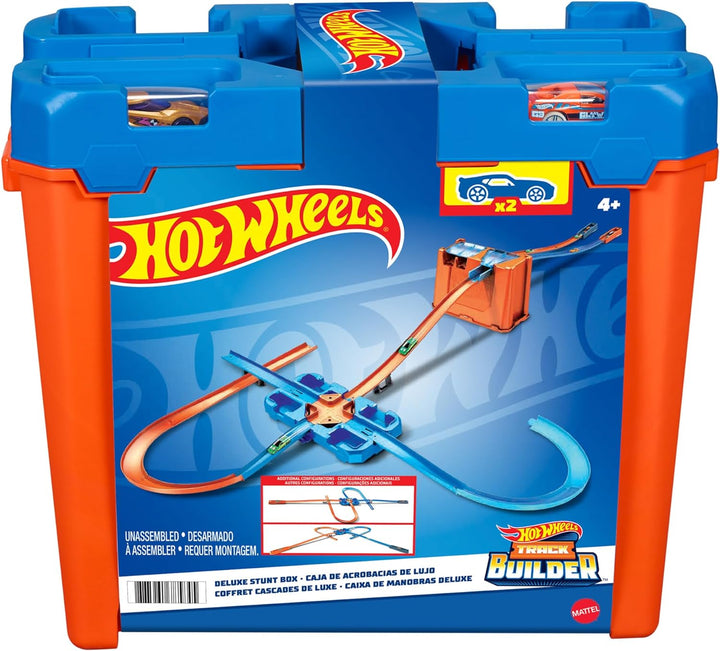 Hot Wheels GGP93 - Track Builder Stunt Box, Spielzeug Autorennbahn, Kinderspielzeug-Geschenkset für