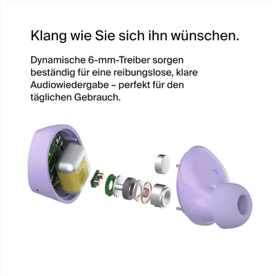 Belkin SoundForm Bolt True Wireless In-Ear-Kopfhörer, kabelloser Kopfhörer mit Mikrofon, Akkulaufzei