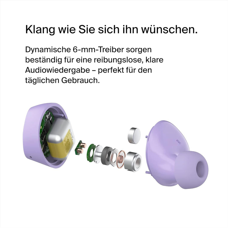 Belkin SoundForm Bolt True Wireless In-Ear-Kopfhörer, kabelloser Kopfhörer mit Mikrofon, Akkulaufzei