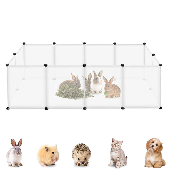 YRHome Freigehege Gittergehege für Kaninchen Hasen Meerschweinchen Gehege Freilauf Hamster Welpengeh