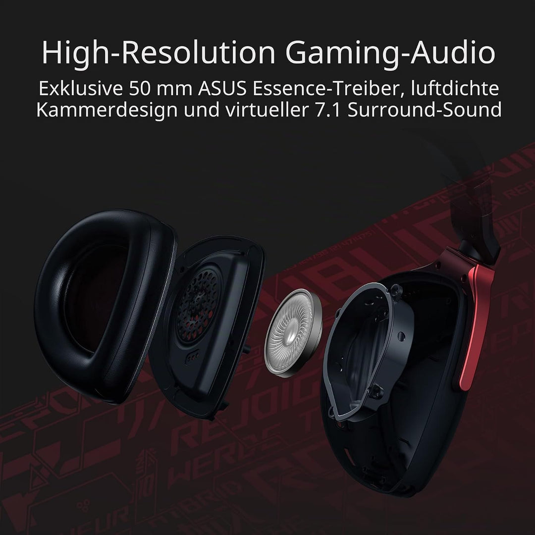 ASUS ROG Delta S Core Gaming Headset (3.5 mm-Anschluss, abnehmbares Mikrofon, kompatibel mit PCs, Ma