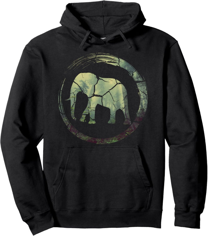 Naturschutz Elefant Pullover Hoodie