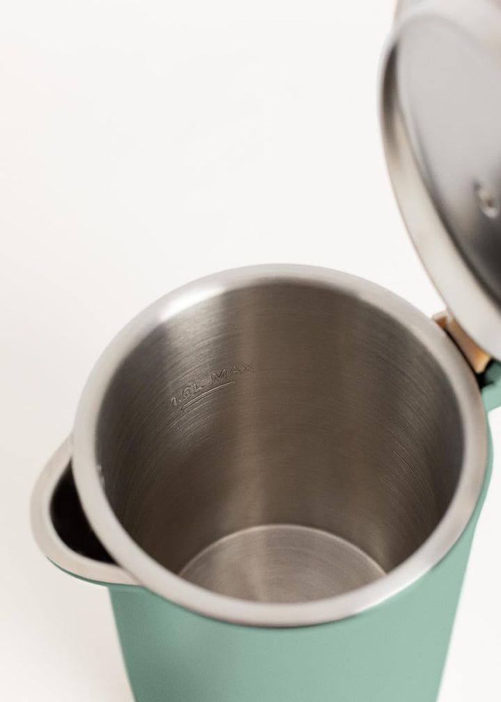 CREATE/KETTLE STUDIO PRO/Elektrischer Wasserkocher 1L Salbeigrün/Temperaturregelung, Warmhaltefunkti