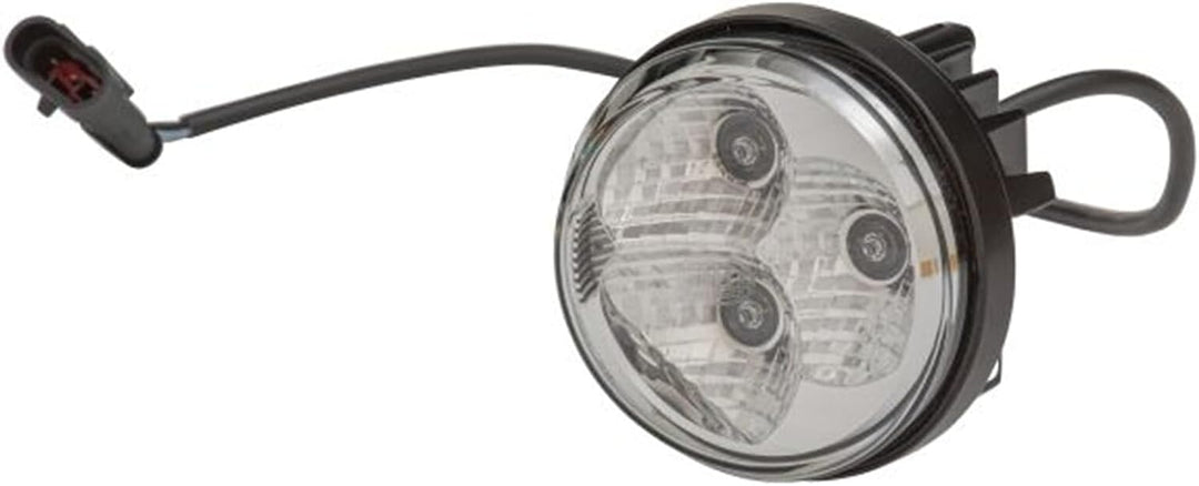 HELLA - LED-Tagfahrleuchte - 90mm - 24/12V - rund - Lichtscheibenfarbe: glasklar - LED-Lichtfarbe: w