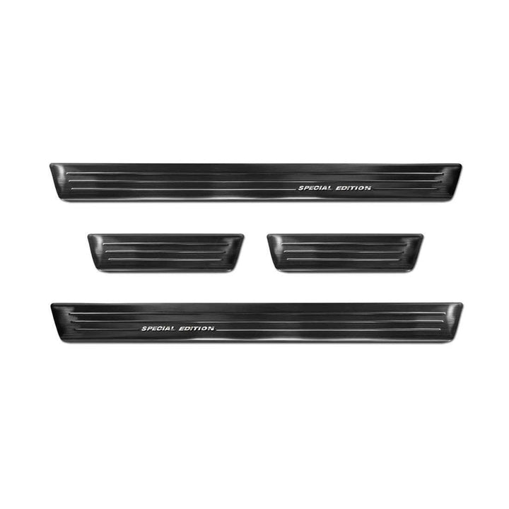 Black Inox door sill protectors compatible with Skoda Fabia IV Hatchback 2021- 'Special Edition' - 4