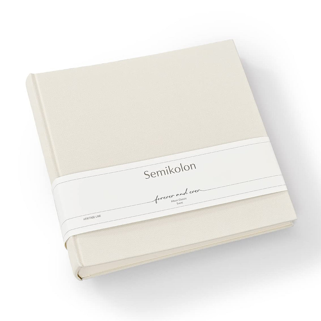 Semikolon 369088 Foto-Album Classic Event Wedding Edition – 24 x 23 cm – 60 Seiten cremefarben – cha