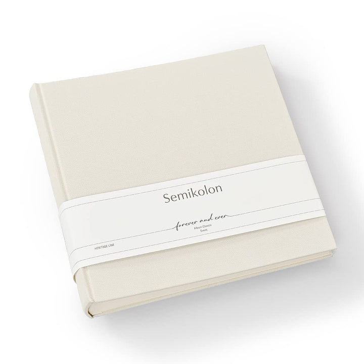 Semikolon 369088 Foto-Album Classic Event Wedding Edition – 24 x 23 cm – 60 Seiten cremefarben – cha