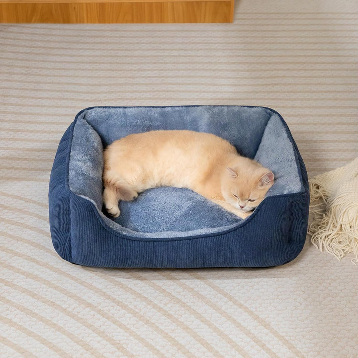 Hollypet Katzenbett Kleines Hundebett Haustierbett für Katzen und Welpen, Weiches Haustierschlafbett