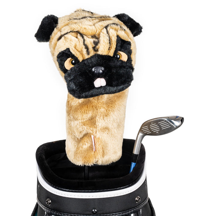 Daphnes - Cats & Dogs Series Driver Headcovers Dunkelbraun, Beige, Dunkelbraun, Beige