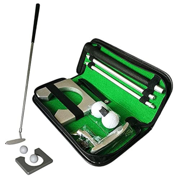 Golf Putter Set, Golf Büro Set mit Putter, Golf Putting Cup, Drinnen Übungsschläger Putter Kit Set m