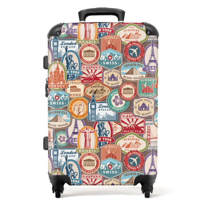 NoBoringSuitcases.com® Handgepäck, Hartschalenkoffer mit TSA Schloss, Trolley, Reisekoffer, Carry on