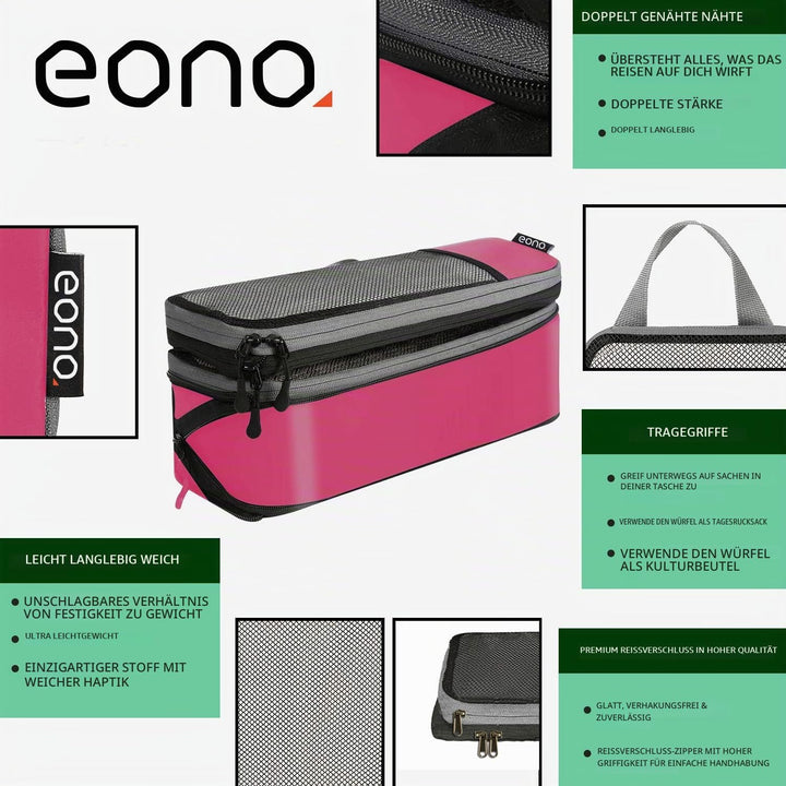 Eono Komprimierbaren Packwürfeln zur Organisation Ihres Reisegepäcks, Compression Packing Cube, Pack