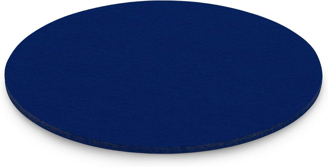 FILU Filzuntersetzer rund 25cm 4er Pack (Farbe wählbar) dunkelblau - Untersetzer aus Filz für Tisch
