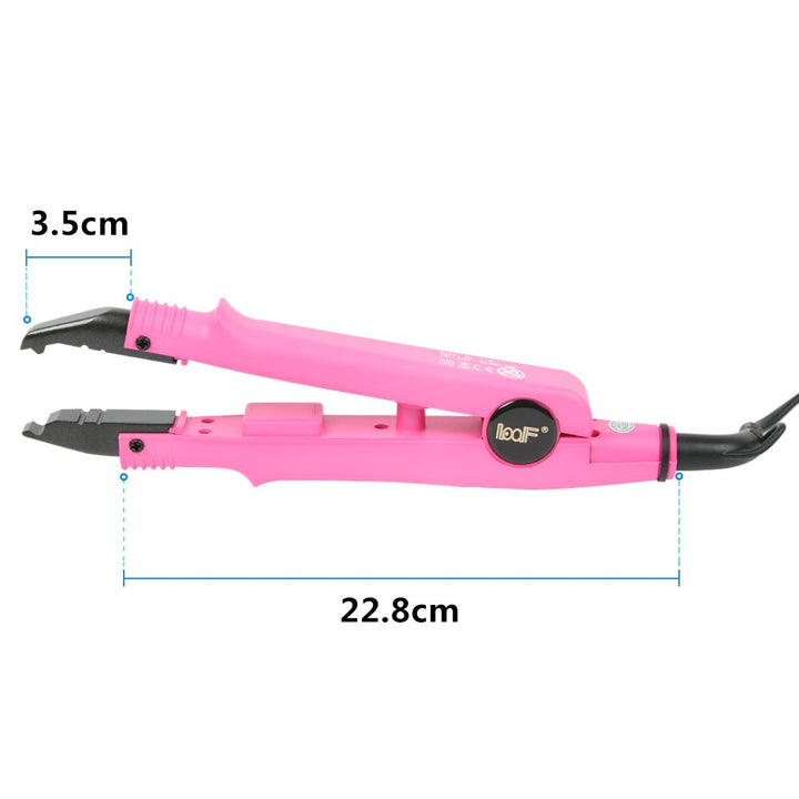 HAUSPROFI Profi Wärmezange Haar Extensions Iron für Haarverlängerung (Rosa), Rosa