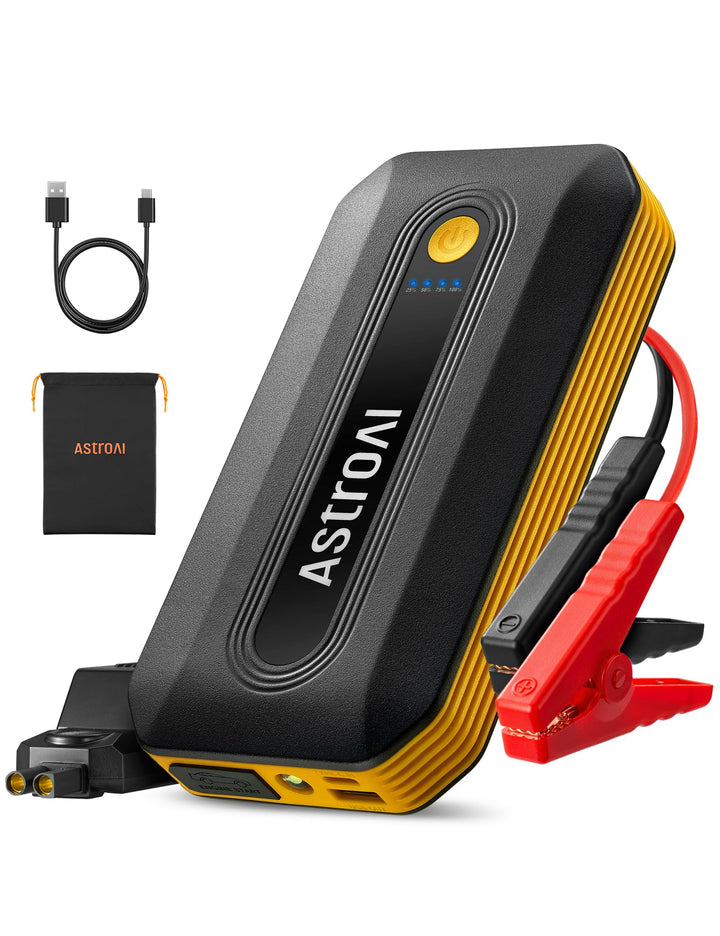 AstroAI B8 Starthilfe Powerbank, Booster Auto Starthilfe für 12V Fahrzeuge (7,0 l Benzin / 5,5 l Die