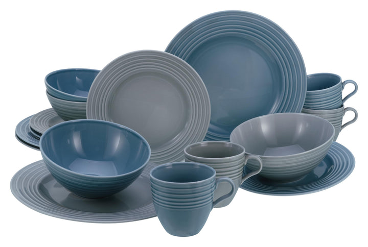 CreaTable, 23873, Serie STRIPES Colors, Kombiservice 16 teilig