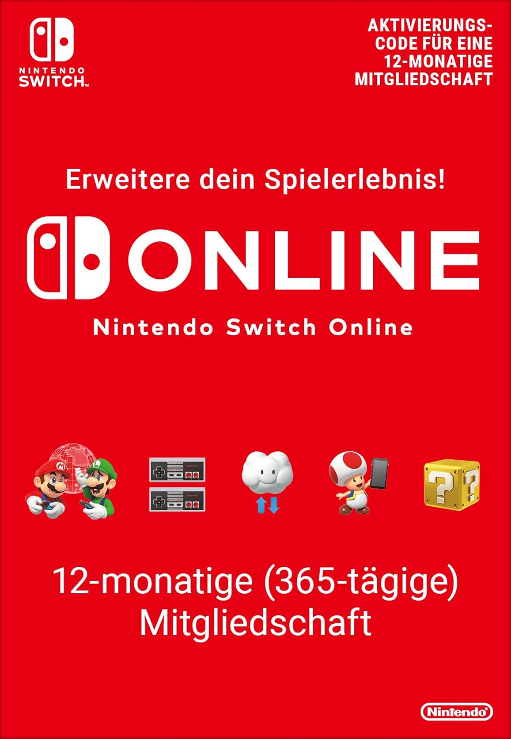Nintendo Switch™ – OLED-Modell (weiss) + Mario Kart 8 Deluxe Switch Online – 12-monatige (365-tägige