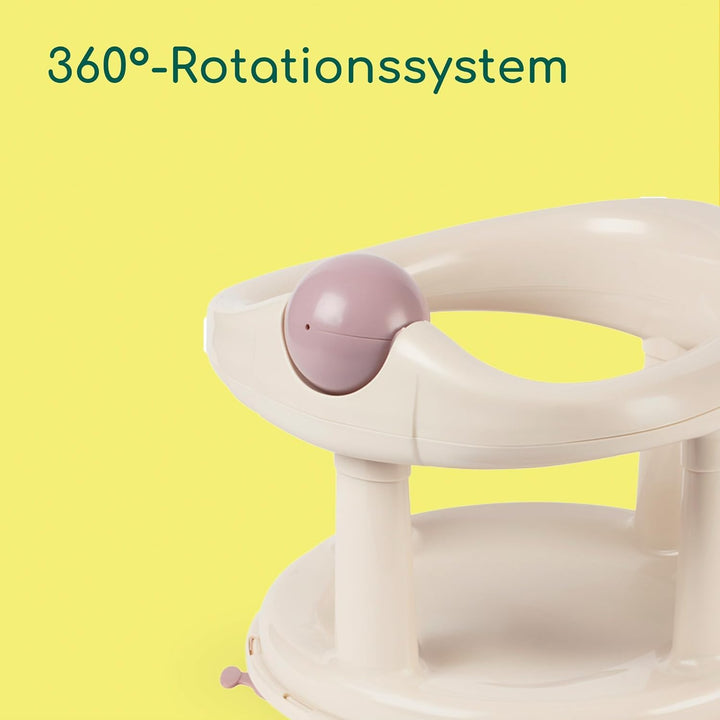 Bebeconfort Drehbarer Badewannensitz, Badewannensitz, Ergonomisch, 6 Monate bis 12 Monate, 0-10 kg,