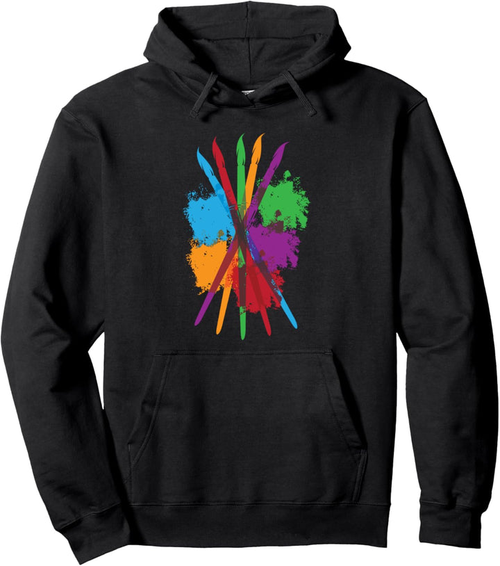 Regenbogen mehrfarbig Maler Geschenk Fun T Shirt Pullover Hoodie
