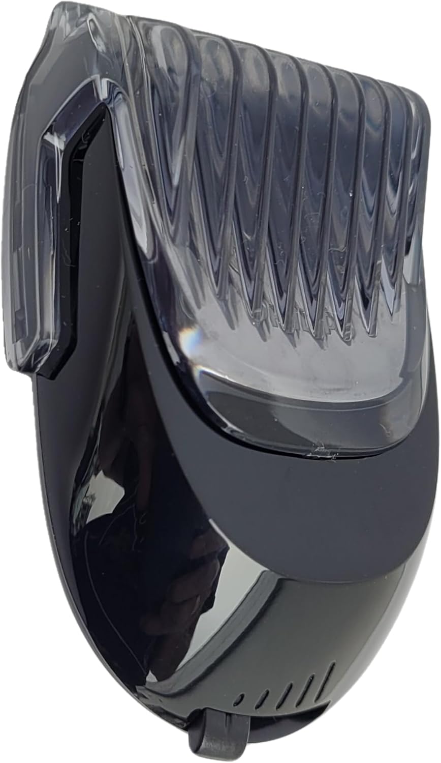 Click-on Bartstyler Aufsatz RQ111 RQ111/60 kompatibel mit Philips Einstellbar, schwarz, Trimmen mit