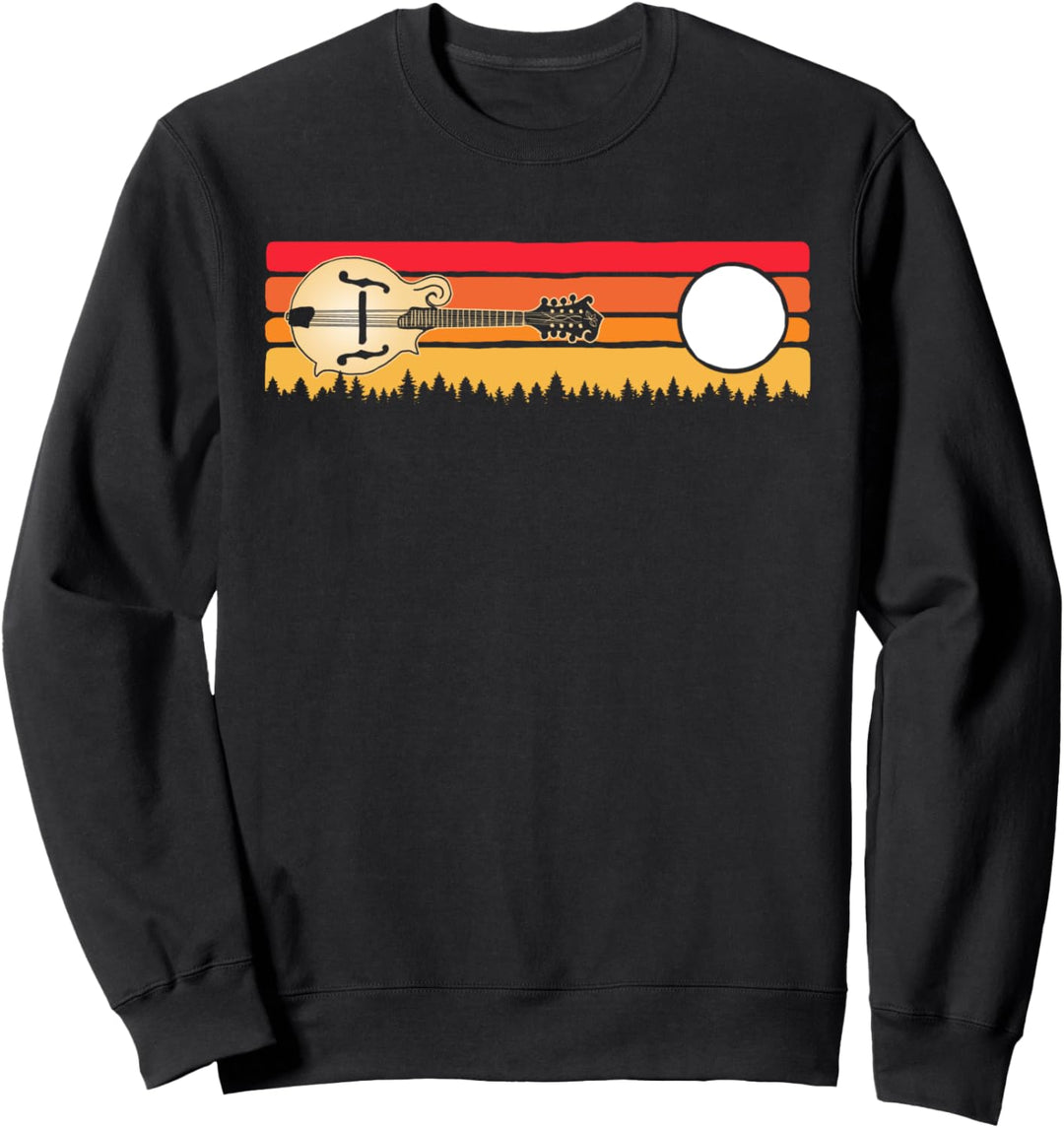 Mandolin Sunset - Vintage Bluegrass Music Retro Graphic Sweatshirt