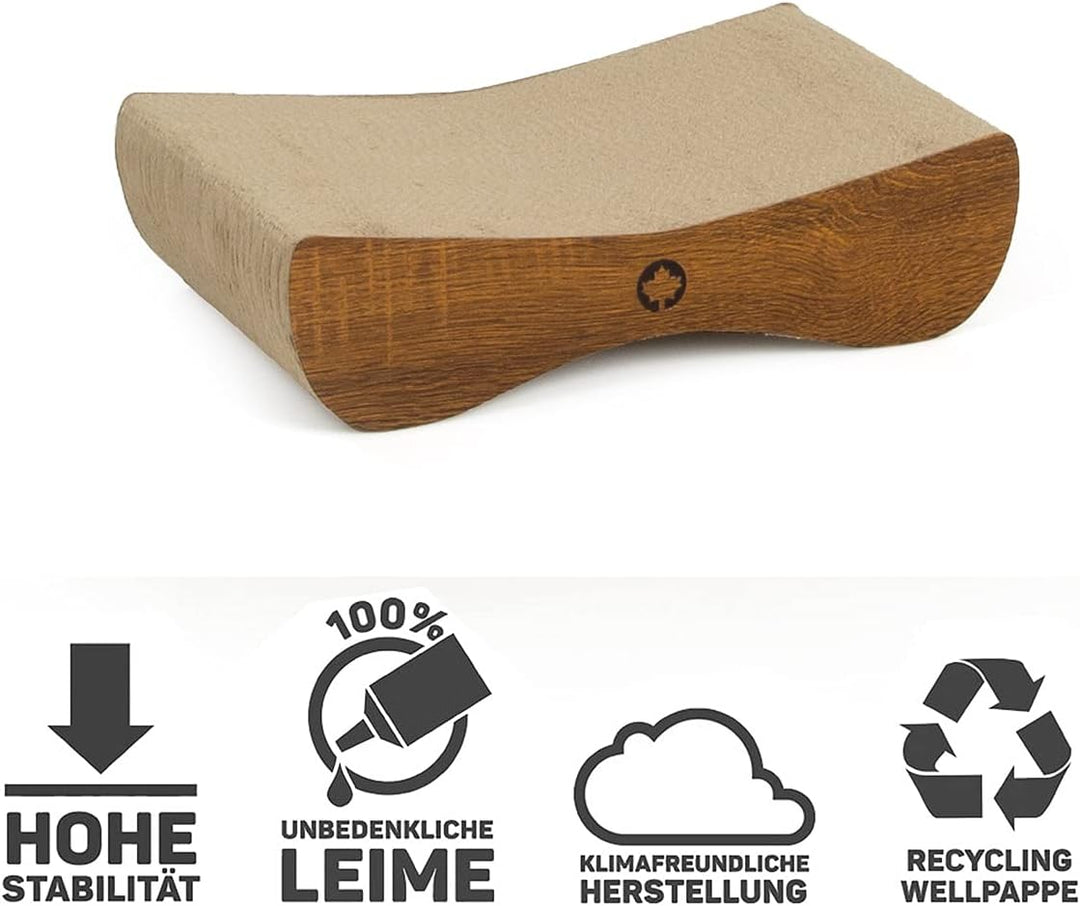 CanadianCat Company | Kratzbrett Satellite Petite | walnuss | Kratzmöbel, Lounge für Katzen | Kratzp