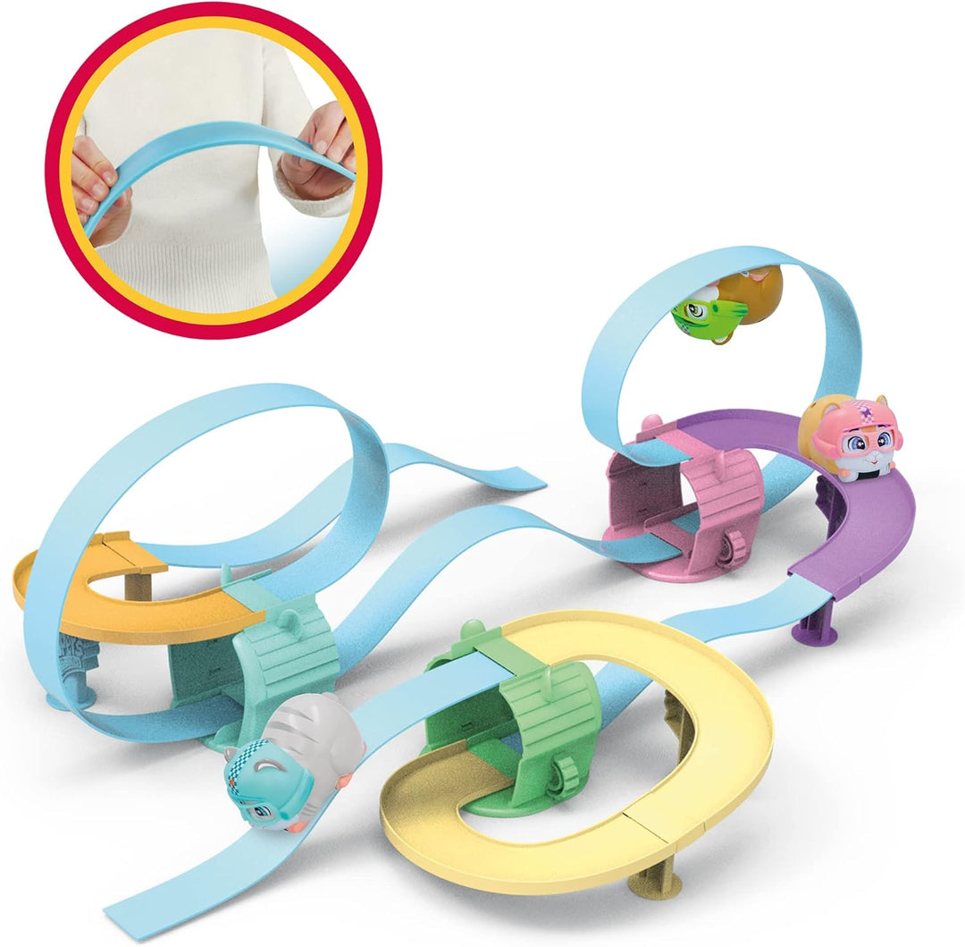 LOOPERS IMC Toys Hammies Brave, Hamster Interaktives Sammelfahrzeug mit Schaltung, die in und aus de