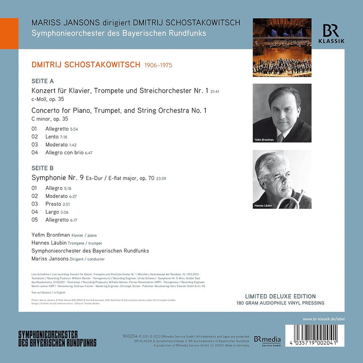 Konzert für Klavier, Trompete und Streichorchester, Vinyl